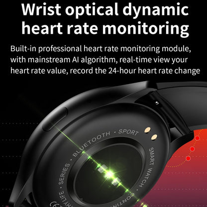 1.43 Inch Bt5.0 Ip67 Sport Smart Watch Support Bluetooth Call / Message Notification / Heart Rate / Blood Pressure Health Monitor - Silver