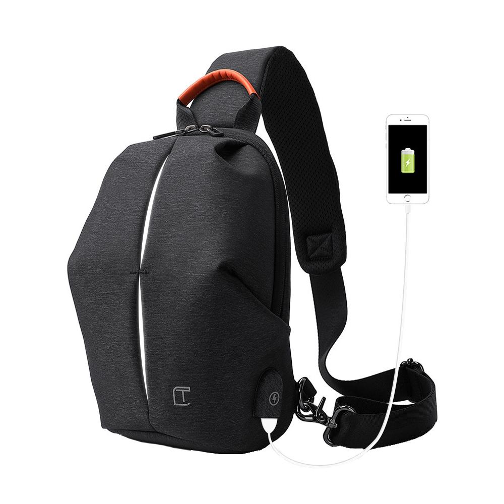 Waterproof Usb Chest Bag For Men Casual Shoulder Messenger - Factory Direct Shop