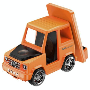 6 In 1 Car Shape Speaker With Clock & Wireless Charger - Orange