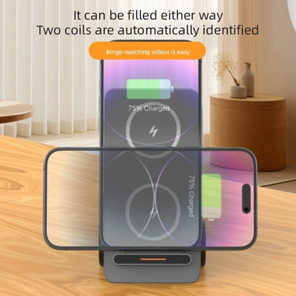 15W 3 In 1 Forklift Wireless Charger With Led Light - Orange