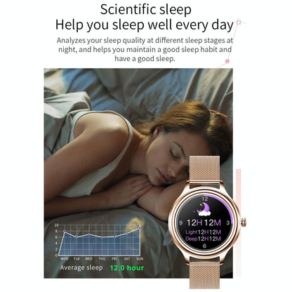 1.09 Inch Hd Colour Screen Bluetooth 5.0 Ip68 Waterproof Smart Watch Sleep & Heart Rate Monitor Blood Oxygen Tracking Steel Strap - Silver