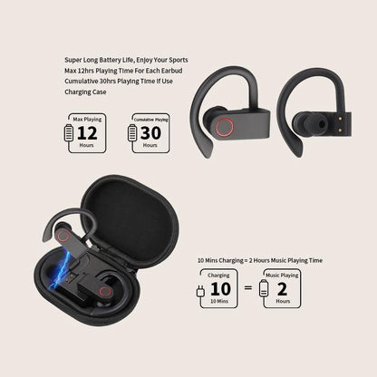 Jho-a9 Tws Wireless Bluetooth Earphones with Charging & Storage Bag