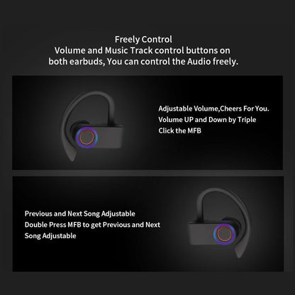 Jho-a9 Tws Wireless Bluetooth Earphones with Charging & Storage Bag