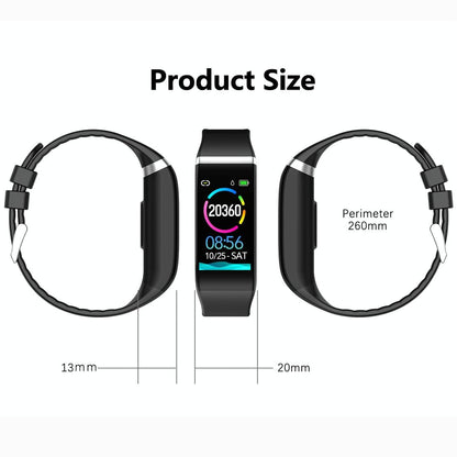 Smartwatch With Call Reminder And Health Monitoring - Waterproof - Black