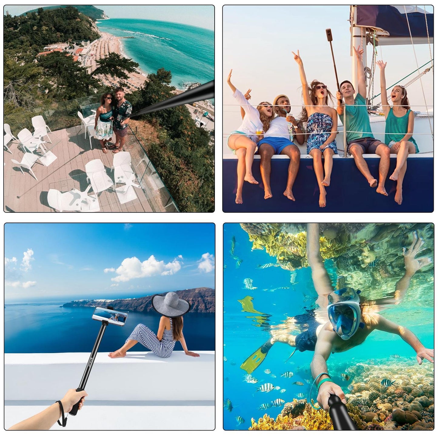 2m Extendable Selfie Stick for Insta360 one Rs X2 X3 X4