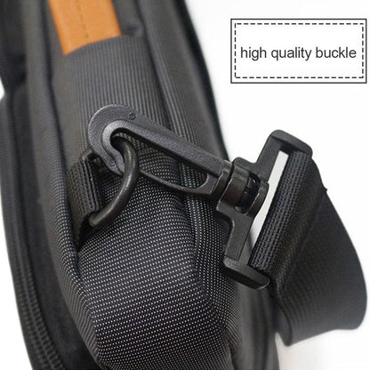 Waterproof Nylon Laptop Handbag with Trolley Strap - Fits 15-15.6 Laptops - Black