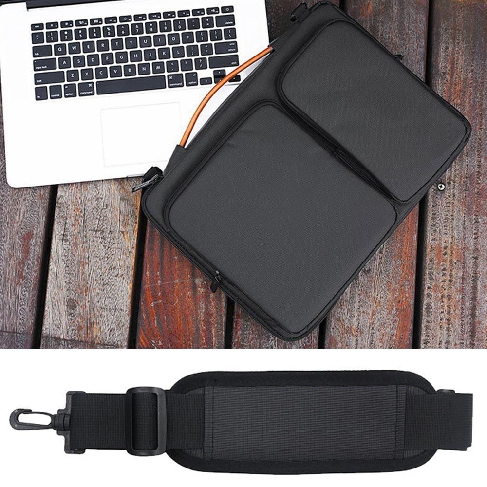 Waterproof Nylon Laptop Handbag with Trolley Strap - Fits 15-15.6 Laptops - Black