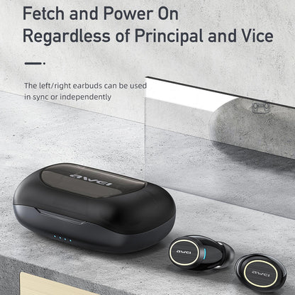 Wireless Active Noise Reduction Earphones - Black