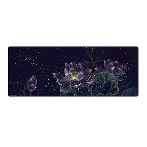 Spacious Mouse Pad For Desk - 2 Lotus