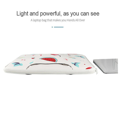 14.1-15.4 Inch Lightweight Printed Laptop Bag in Pu Material - Watermelon