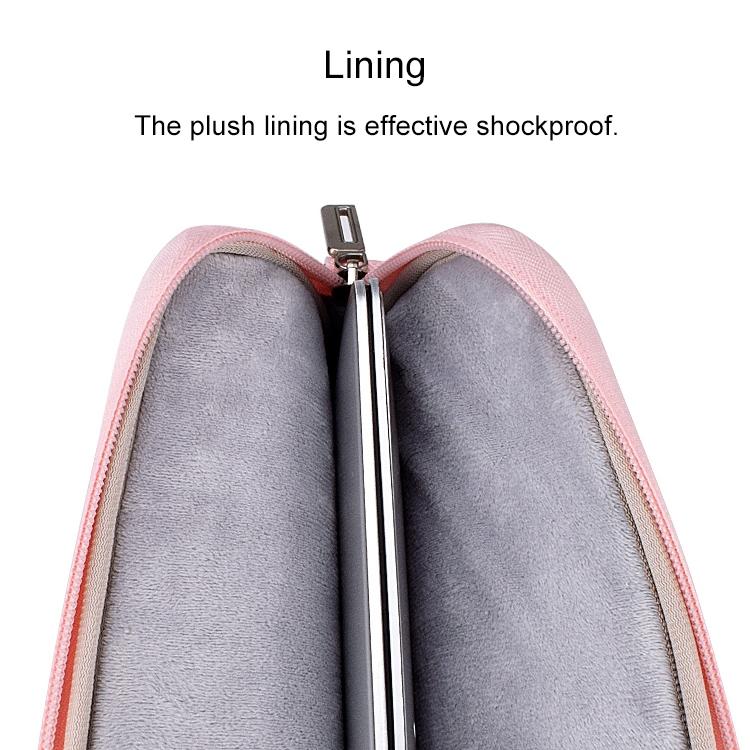 15.4 Inch Laptop Handheld Briefcase Storage Bag - no Shoulder Strap - Grey