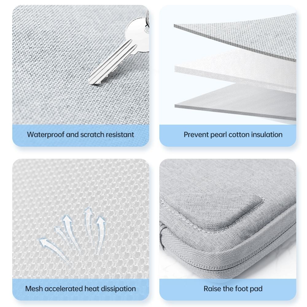 Portable Oxford Laptop Bag - Durable Fabric Multiple Colours - Grey