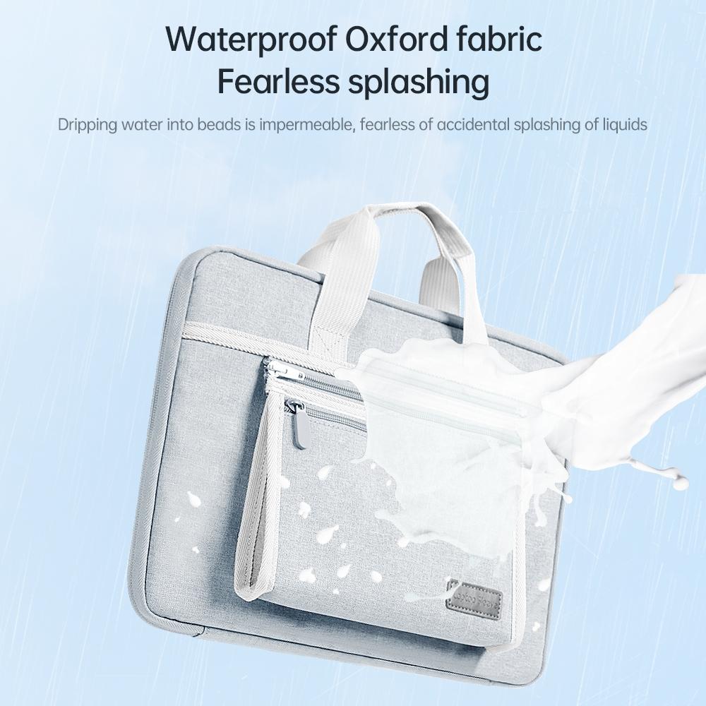 Portable Oxford Laptop Bag - Durable Fabric Multiple Colours - Grey