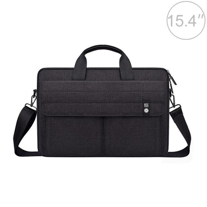 15.4 Inch Laptop Carrying Bag with Shoulder Strap - Handheld Briefcase Style - Grey