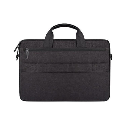 15.4 Inch Laptop Carrying Bag with Shoulder Strap - Handheld Briefcase Style - Grey