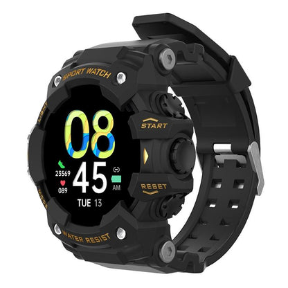 1.28 Inch Waterproof Smart Watch With Heart Rate & Blood Pressure Monitoring - Black