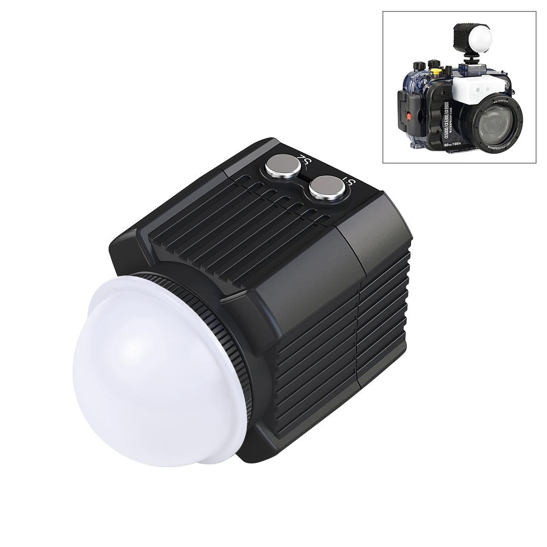60m Waterproof Led Diving Light for Gopro Hero 12 - Perfect for Underwater Photography
