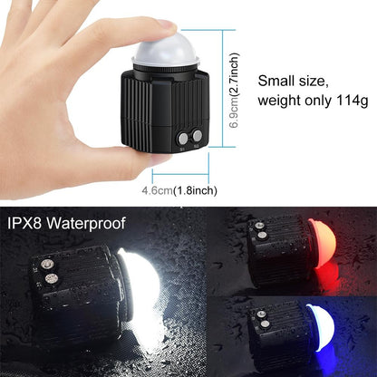 60m Waterproof Led Diving Light for Gopro Hero 12 - Perfect for Underwater Photography
