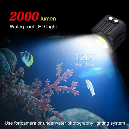 60m Waterproof Led Diving Light for Gopro Hero 12 - Perfect for Underwater Photography