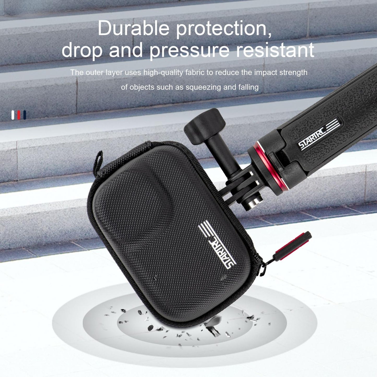 Portable Camera Case for Dji Action 3 / 4 - Pu Material