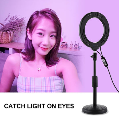 6.2 Rgbw Led Ring Light with Remote and Tripod
