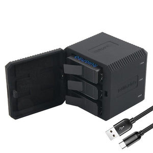 Triple Usb Charger Box for Gopro Hero6 / 5 with Led Indicator and Cable