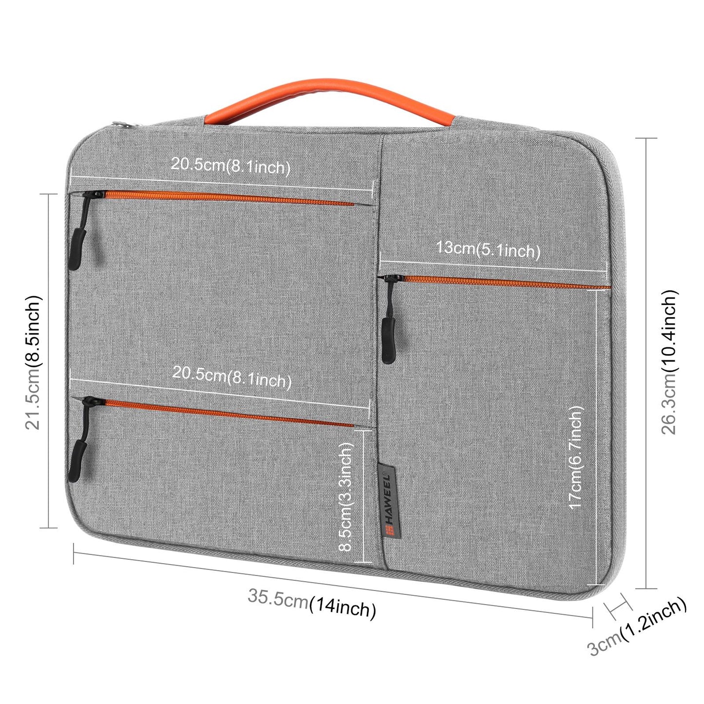 14-15 Inch Laptop Sleeve Briefcase for Macbook Samsung Thinkpad Sony Dell Alienware Chuwi Asus Hp - Black