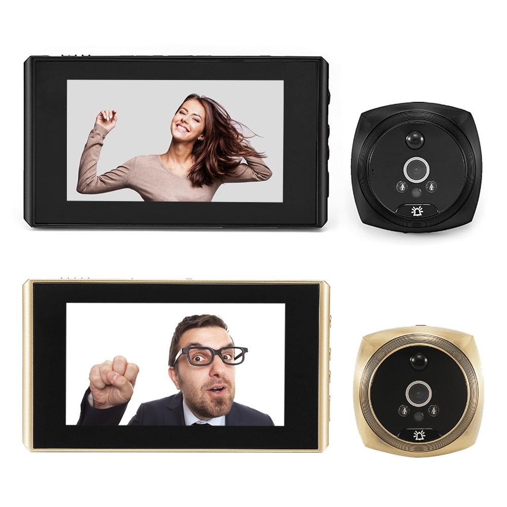 Wireless Doorbell 4.3 Screen Video With 2.0Mp Resolution - Black
