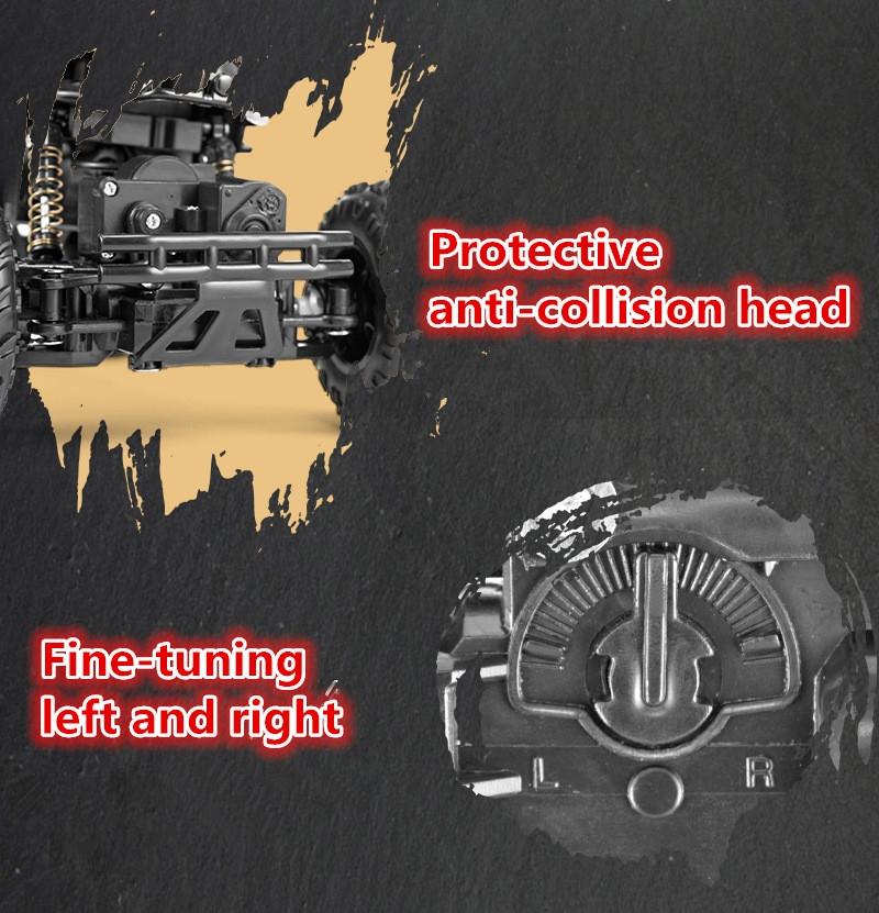 Bigfoot Rc Off-road Vehicle for Kids - 1:16 Scale - Black