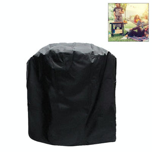 Waterproof Bbq Grill Cover - 210d Oxford Cloth Anti-uv Dust-proof 71x73cm Black
