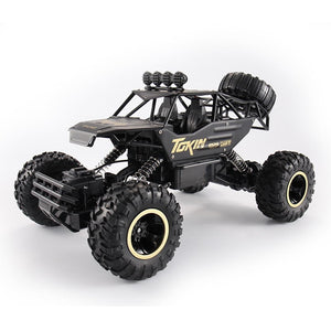37cm Remote Control Bigfoot Climbing Car - 1 12 Alloy 4wd Cross-country Toy - Black