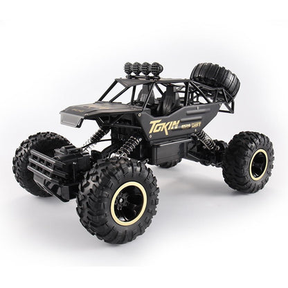 37cm Remote Control Bigfoot Climbing Car - 1 12 Alloy 4wd Cross-country Toy - Black