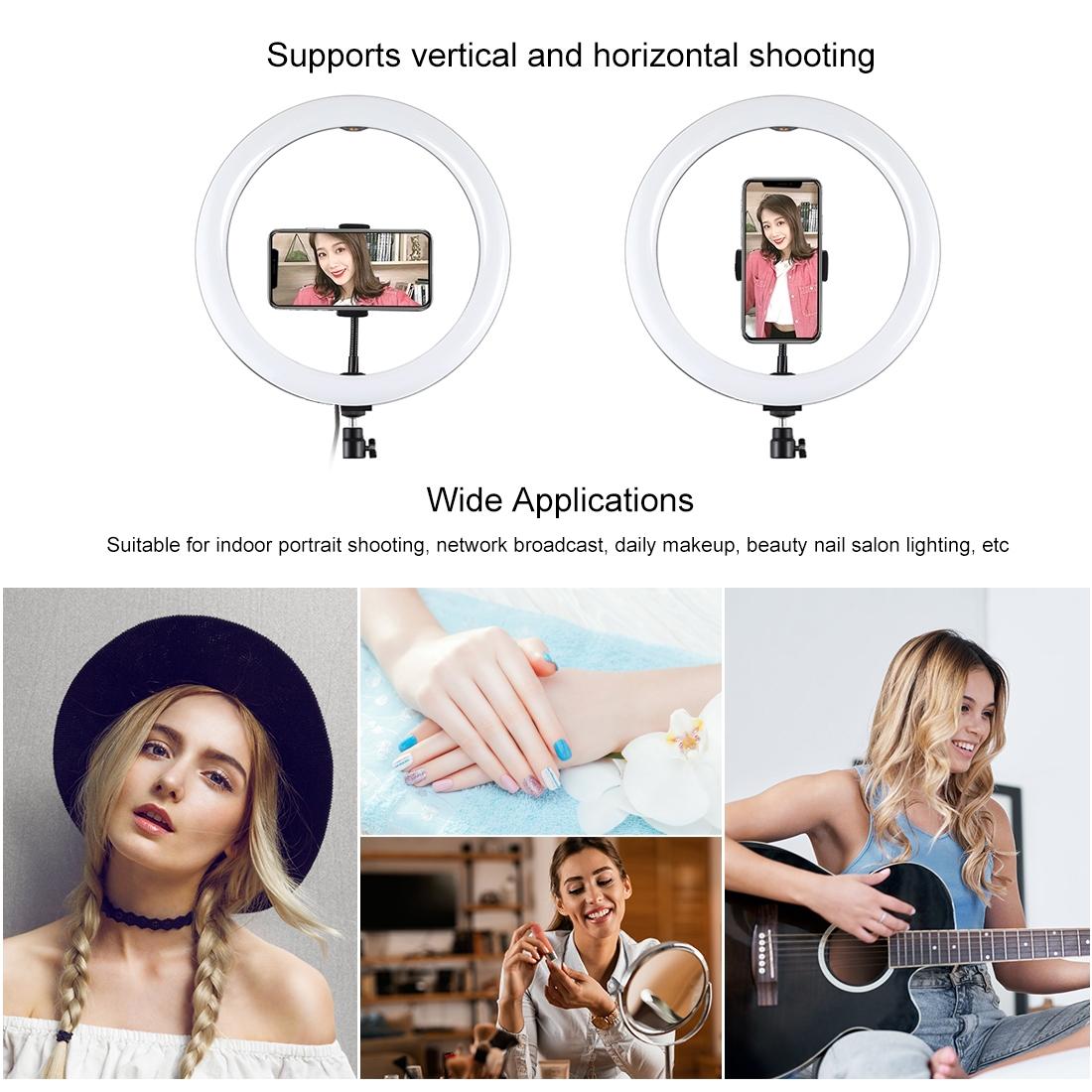 11.8 Dual Colour Led Ring Light with Phone Clamp - 3 Modes