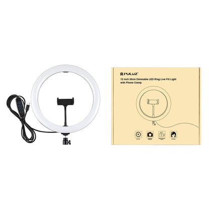 11.8 Dual Colour Led Ring Light with Phone Clamp - 3 Modes