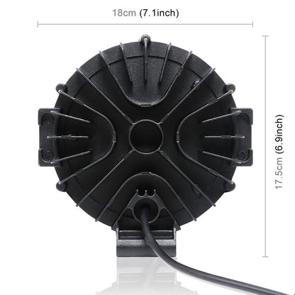 2 Pcs 3500Lm 6500K White Light 17 Led Waterproof Car Boat Marine Work Lights Spotlight Led Bulbs 30 Degrees Adjustable Dc 10 - 30V - Black