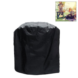 Waterproof Bbq Grill Cover - Anti-uv Dust-proof 210d Oxford Cloth - 58x77cm - Black
