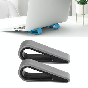 Adjustable Notebook Stand for Improved Cooling and Comfort - Black