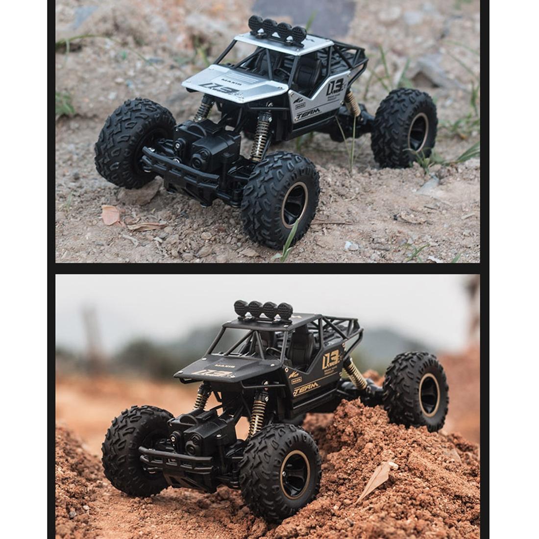 Large 1 16 Alloy Climbing Car - 28cm Remote Control Toy for Cross-country Adventures - Black