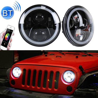 Car Led Headlight Cree Lamp Beads For Jeep Wrangler 2 Pcs 7 Inch Dc12V 6000K - 6500K 50W