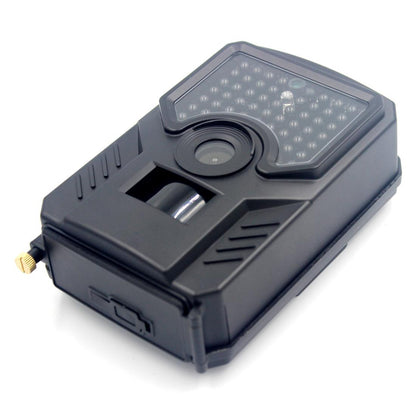 12Mp 1080P Hd Infrared Hunting Trail Camera With 120 Degree Wide Angle Lens And Ip56 Waterproof Design - Supports Tf Card Pir Distance 10-15M - Black