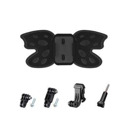 3-way Pivot Arm Butterfly Helmet Mount for Gopro Hero12 - Black