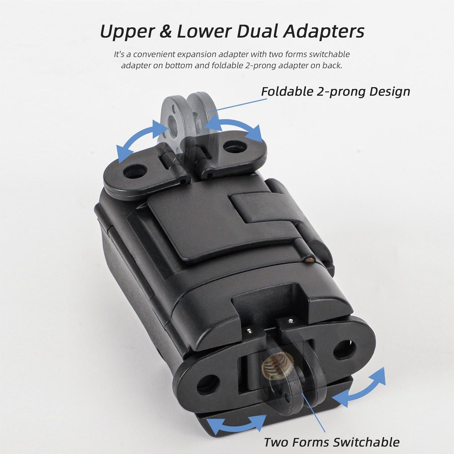 Foldable Dual Hooks Adapter for Dji Pocket 3 - Protective Case Bracket