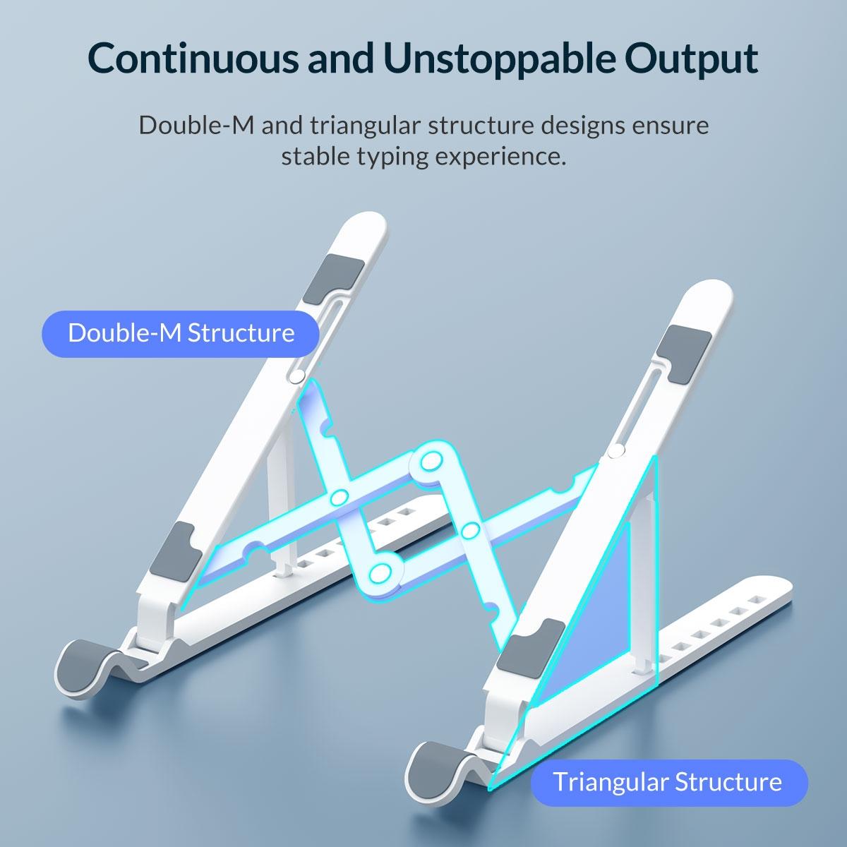 Portable Laptop Stand - Foldable - Black