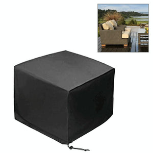 Waterproof Outdoor Furniture Cover - 210d Oxford Cloth - Anti-uv & Dust-proof - Fits 135x135x75cm - Black
