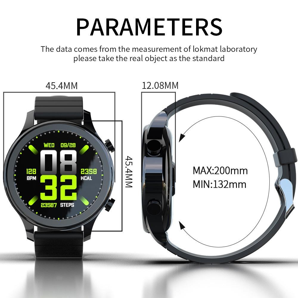 Waterproof Smart Watch Heart Rate / Blood Pressure Monitor / Physiological Management Black