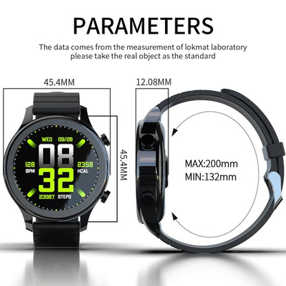 Waterproof Smart Watch Heart Rate / Blood Pressure Monitor / Physiological Management Black