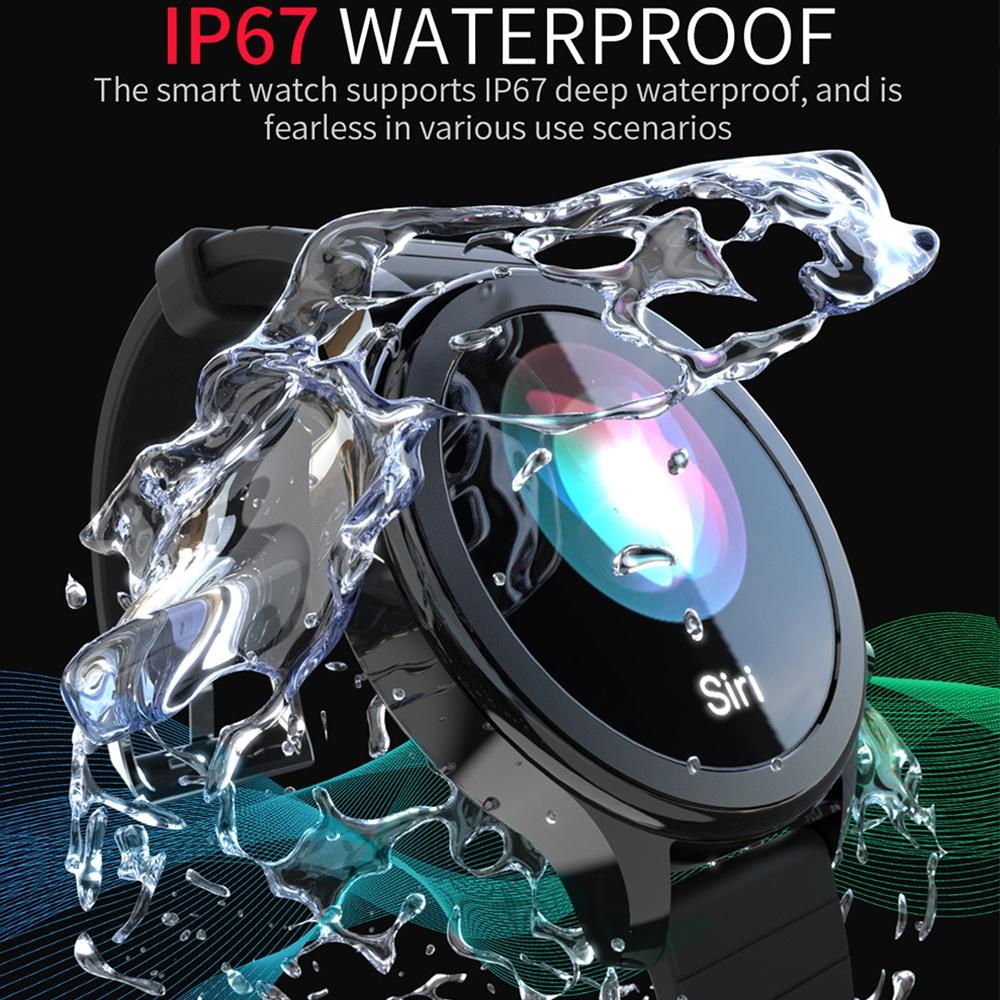 Waterproof Smart Watch Heart Rate / Blood Pressure Monitor / Physiological Management Black