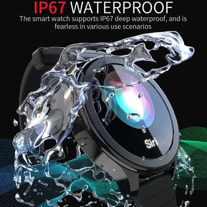 Waterproof Smart Watch Heart Rate / Blood Pressure Monitor / Physiological Management Black