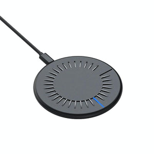 15W Round Wireless Fast Charger 964 Shape - Black