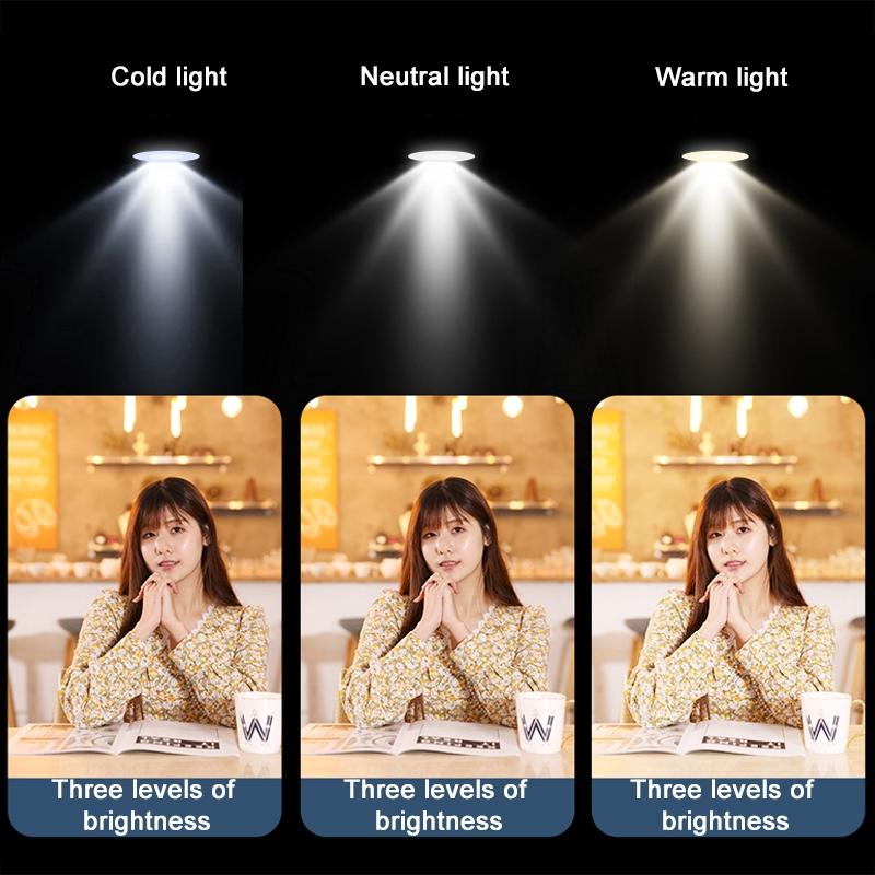 Bluetooth Remote Selfie Stick with Dual Fill Light and Tripod - Black